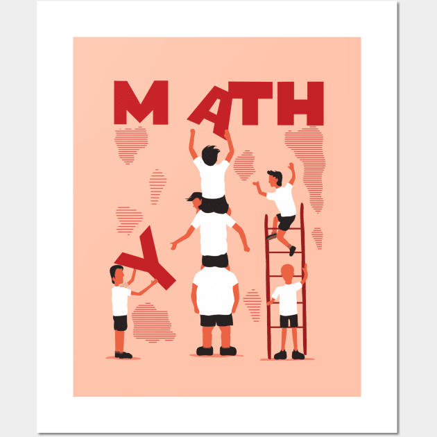 Math is myth Wall Art by Imordinary